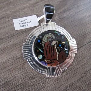 Gem Embedded Pendant David R Freeland Jr Designs